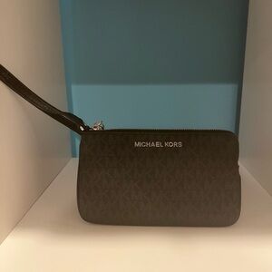 Michael Kors Dark Brown Wristlet